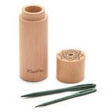 KnitPro The Mindful Collection: Needles: Darning: Wooden: Teal: in Beech Wood Container: 4 Pieces