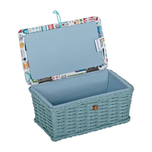 HobbyGift Sewing Box (S): Wicker Basket: Sewing Notions