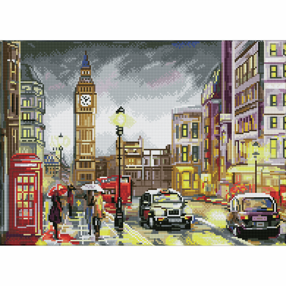 Diamond Dotz® Squares: London Scene - Dotting Painting Craft Kit