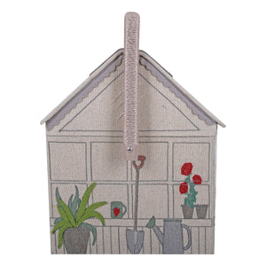 HobbyGift Sewing Box: Embroidered: Strawberry Greenhouse
