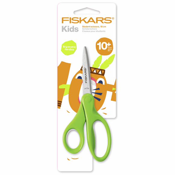 Fiskars Students Scissors Anti-microbial - 18cm
