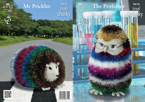 King Cole Knitting Patterns 9018 - Professor Owl Tinsel