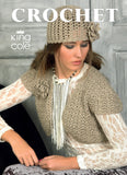 King Cole Crochet Patterns Book Sweaters Cardigans Hats Bag Dress