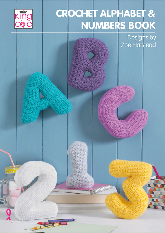 King Cole Crochet Alphabet & Numbers Book