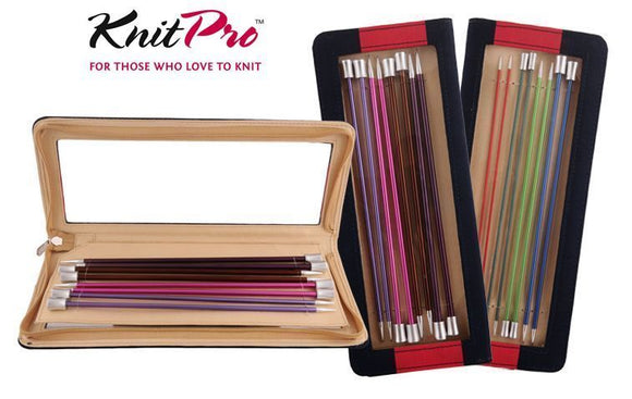 KnitPro Zing Straight Knitting Needle Sets - 2 Sizes: 35cm or 40cm