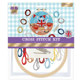 Simply Make Cross Stitch Hoop Embroidery Kit - Kings Coronation 