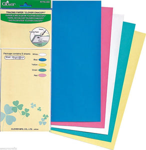 Clover Chacopy Tracing Paper x5 colours