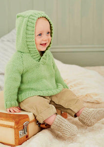 King Cole Baby Aran Knitting Patterns Book 2 - 34 Items - Jackets Booties Hats