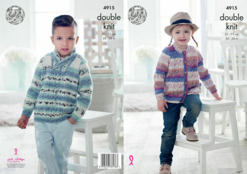King Cole Knitting Pattern Baby Glitz DK - Tunic and Cardigan 4915
