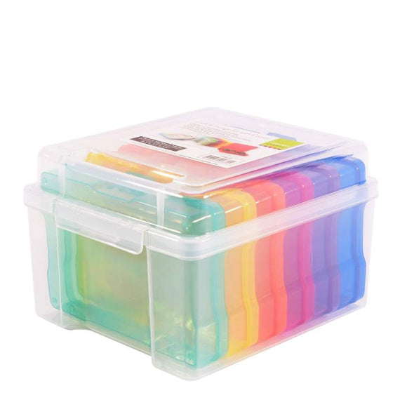 Vaessen Creative Colourful Storage Box With 6 Cases