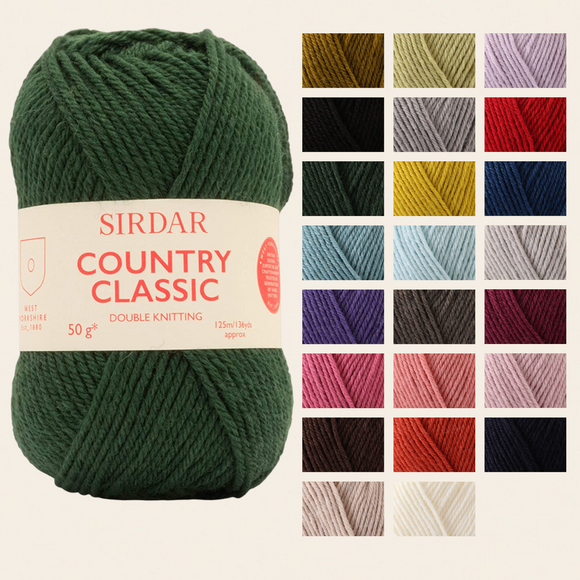 Sirdar Country Classic DK 50g Yarn - All Colours