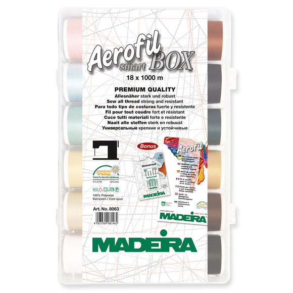 Madeira Smartbox: Aerofil No.120: 18 x 1,000m: Spools
