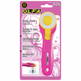 OLFA 45mm Pink Rotary Cutter Trimmer - Quick Change Quilting Fabric Card RTY-2C\PIK