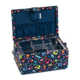 HobbyGift Sewing Box (M): PVC Handle: Mini Sew Machines