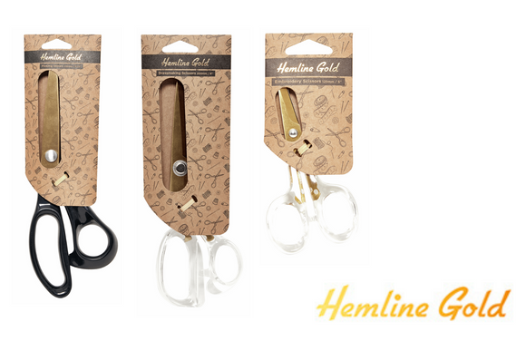Hemline Gold Scissors - Various Styles