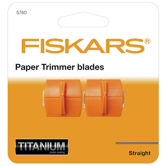 Fiskars 2x Titanium Personal Paper Trimmers Replacement Blades