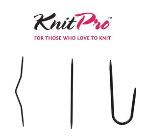 KnitPro Metal Cable Needles - Bent/Straight/Curved - 2.5mm / 3mm / 3.5mm - Knitting