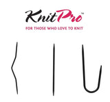KnitPro Metal Cable Needles - Bent/Straight/Curved - 2.5mm / 3mm / 3.5mm - Knitting