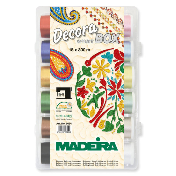 Madeira Smartbox: Decora No.12: 10 x 300m; Decora No.12 Multicolour: 8 x 300m
