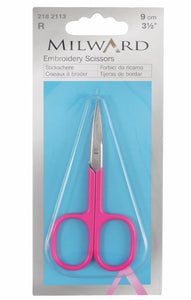 Milward Fine NEON Embroidery Scissors - 4"/10cm 