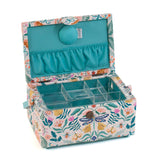 HobbyGift Sewing Box (M) - Plastic Handle - Flutterby
