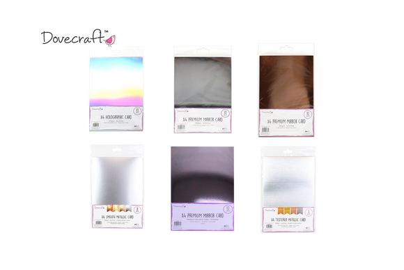 Dovecraft A4 Card Pack Sheets Multi Colours