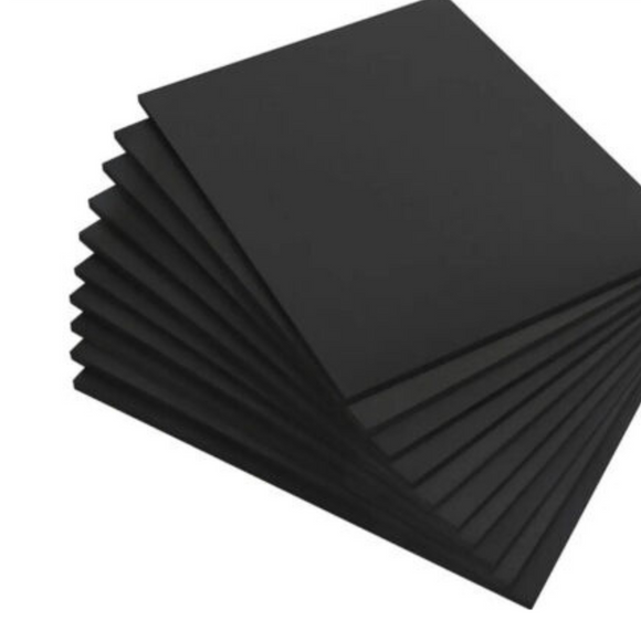 A4 Foam Sheets Black (10Pack) Thickness 2 mm