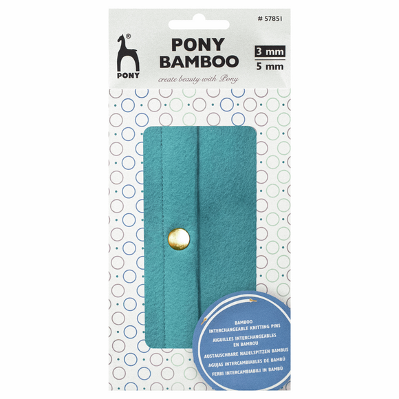 Pony Bamboo Interchangeable Circular Needle Pin Set - Craft Knitting