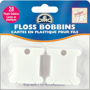 28x DMC Plastic Bobbins