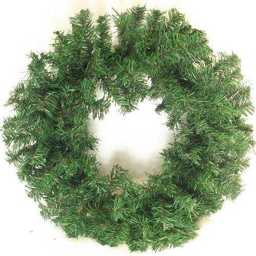 Plain Artificial Green Spruce Wreath Rings 45cm with 140 Tips