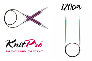 KnitPro Zing Fixed Circular Needles 120cm - Sizes 2mm-12mm