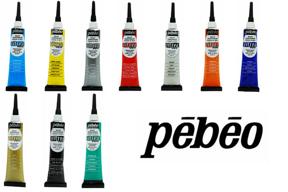 Pebeo Vitrea Gloss Outliners - 20ml - Multiple Colours