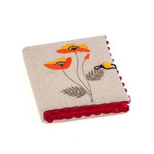 HobbyGift Needle Case: Embroidered: Wildflowers