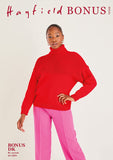 Sirdar Hayfield Bonus Double Knit Knitting Pattern -Roll Neck Sweater 10598 