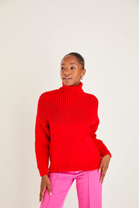 Sirdar Hayfield Bonus Double Knit Knitting Pattern -Roll Neck Sweater 10598 