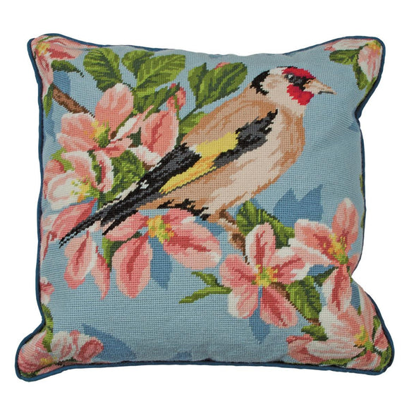 Anchor Tapestry Cushion Front Kit - 40cm x 40cm - Goldfinch & Blossom