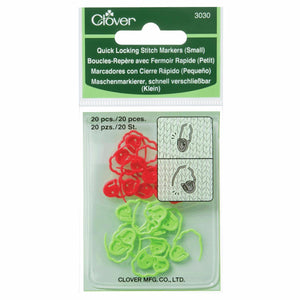 Clover Quick Locking Stitch Markers - S/M/L