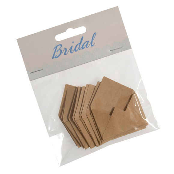 Occasions Envelopes: Mini Paper: 3 x 4.4cm: Pack of 12