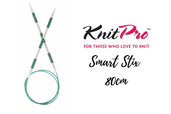 KnitPro Smart Stix Fixed Circular Needle 80cm, 2mm-12mm