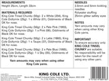 King Cole Knitting Patterns 9077 - Pomeranian Style Dogs - Tinsel