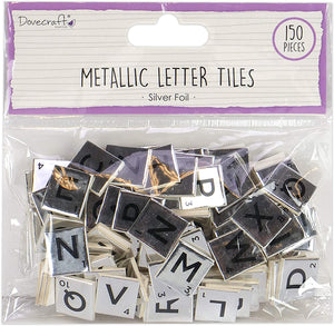 Dovecraft Mini Metallic Letter Tiles