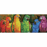 Diamond Dotz - Diamond Painting Kit - Rainbow Parrots Design