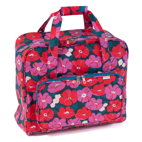 HobbyGift Sewing Machine Bag: Matt PVC: Modern Floral