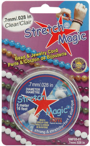 Stretch Magic Elastic Beading Thread/Cord - Clear - All Sizes