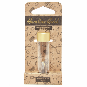 Hemline Gold Hand Sewing Needles - Various Types