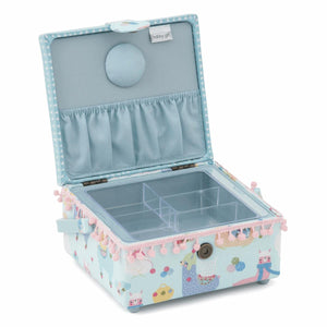 HobbyGift Square Sewing Box (S) - Appliqué Alpacas
