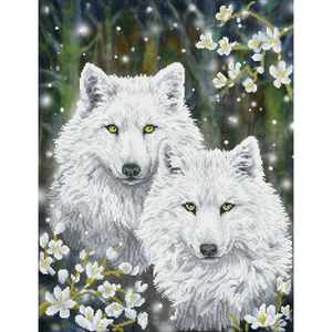 Diamond Dotz - Diamond Painting Kit - Winter Wolves