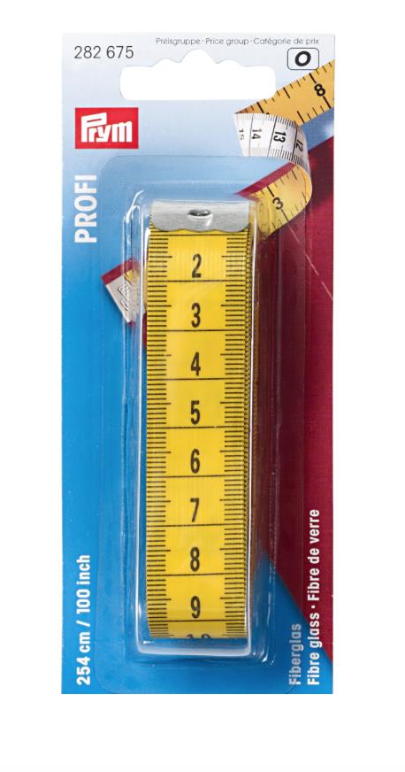 Prym Fibreglass Tape Measure 254cm/100