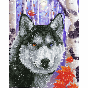 Diamond Dotz - Diamond Painting Kit - Forest Wolf Design