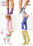 King Cole Pattern Socks Knitted in Cotton Socks 4Ply, Footsie 4Ply, and Summer 4Ply 5902